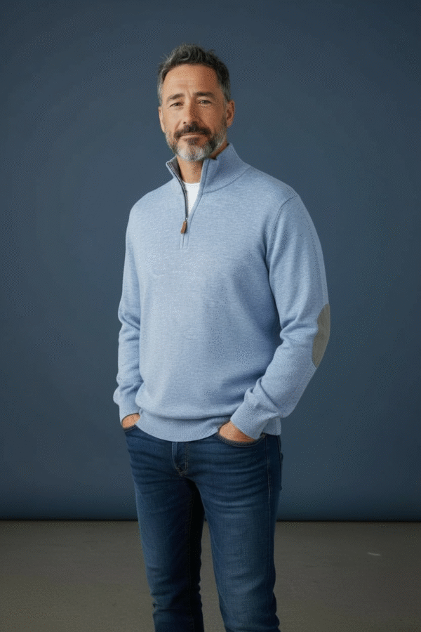 Pull Camionneur Homme à Zip Confort