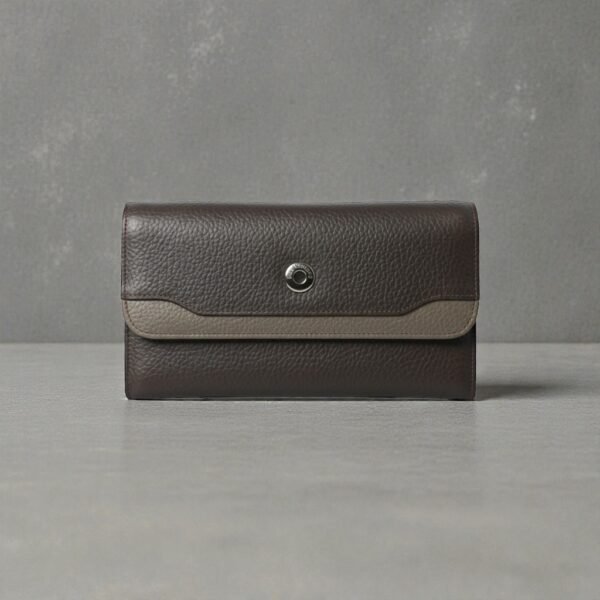 Portefeuille Femme en Cuir de Vachette Premium