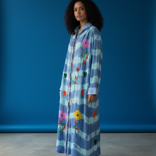 Robe en gaz de coton