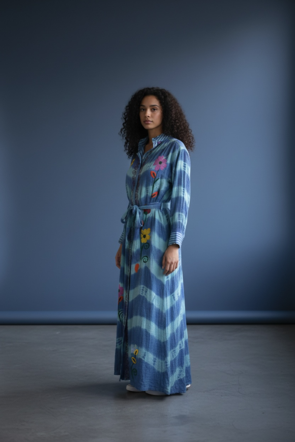 Robe en gaz de coton